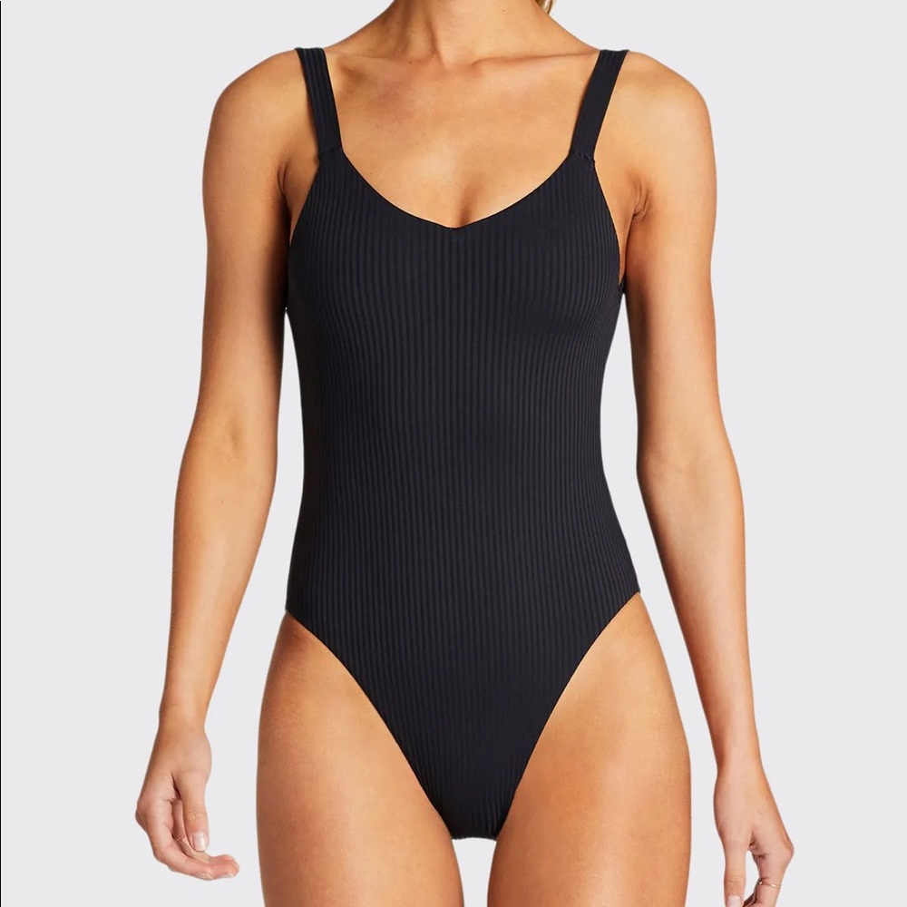 Vitamin A Swimwear Leah One Piece in Black